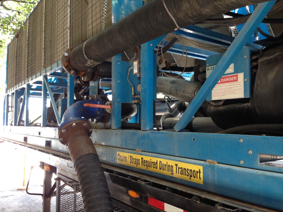 Groupe froid industriel monté sur remorque